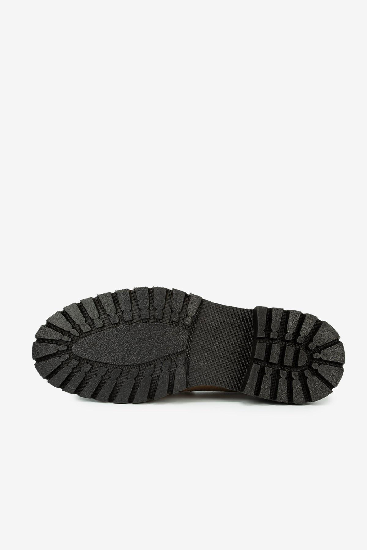 Erkek Süet Eva Tabanlı Bantlı Klasik Loafer — Bej · görsel 4
