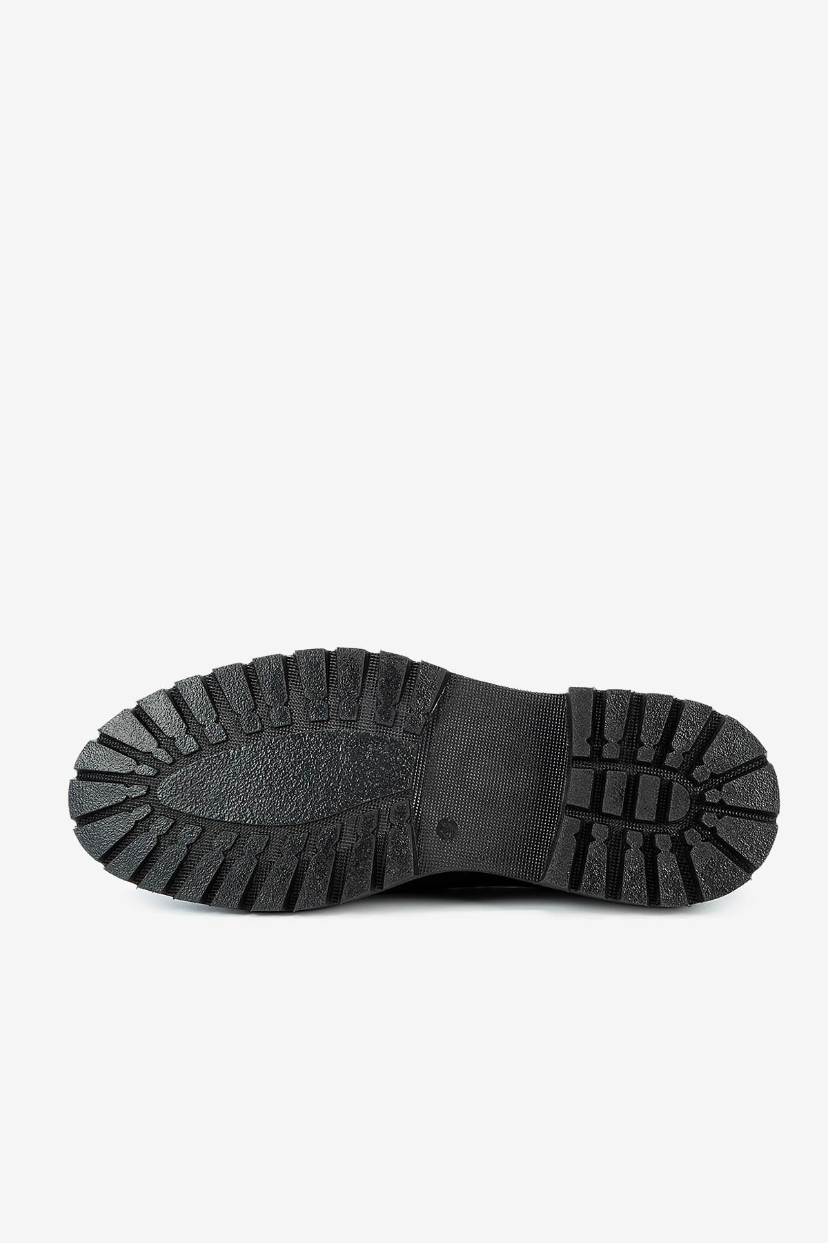 Erkek Süet Eva Tabanlı Bantlı Klasik Loafer — Siyah · görsel 4