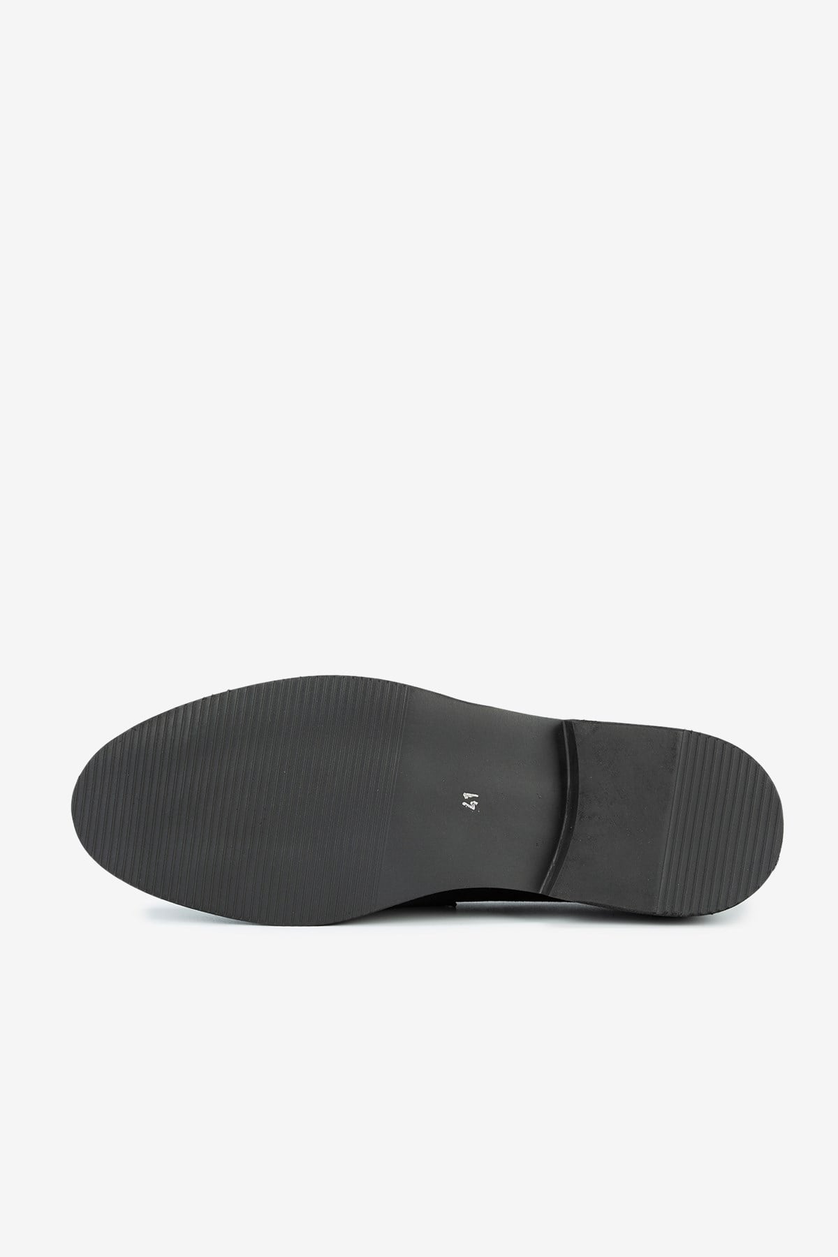 Erkek Süet Eva Tabanlı Bantlı Klasik Loafer — Siyah · görsel 4