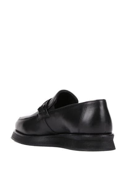 Erkek Deri Eva Tabanlı Tokalı Klasik Loafer — Siyah · görsel 4