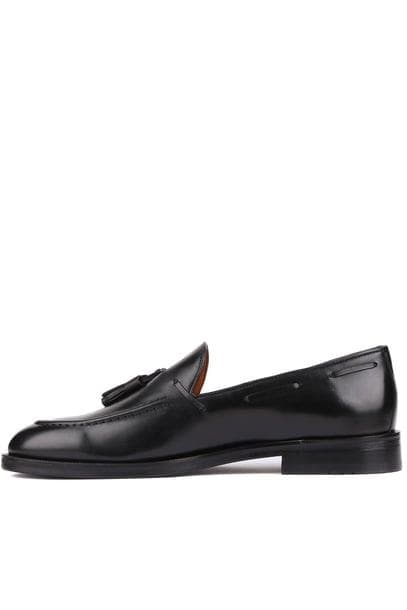 Erkek Deri Püsküllü Klasik Loafer — Siyah · görsel 2