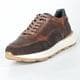 Erkek Deri Retro Sneaker — Kahverengi · görsel 5