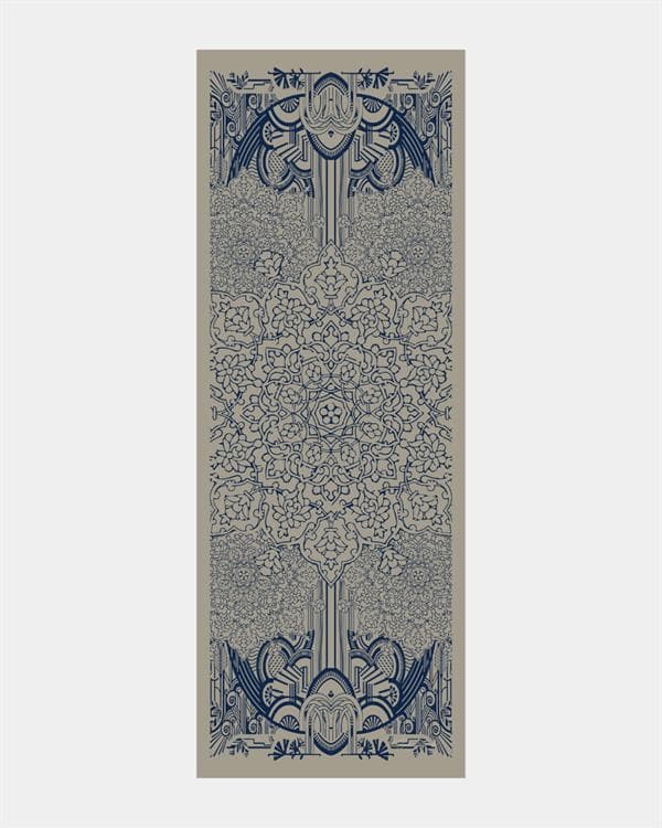 Bej & Lacivert Harem Rüyası Desen Şal - 60 - görsel 7