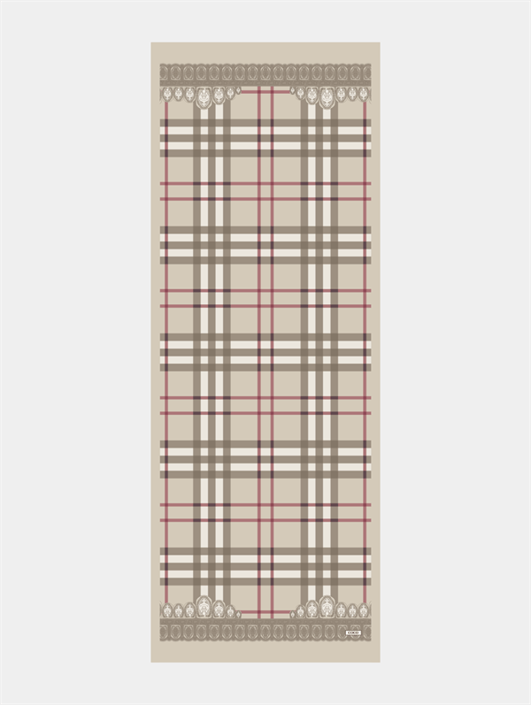 Busenur'un Bej Tartan Desen Şal Tercihi - görsel 5
