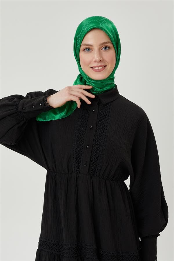 Benetton G Desen Parlak Jakar Eşarp - görsel 3