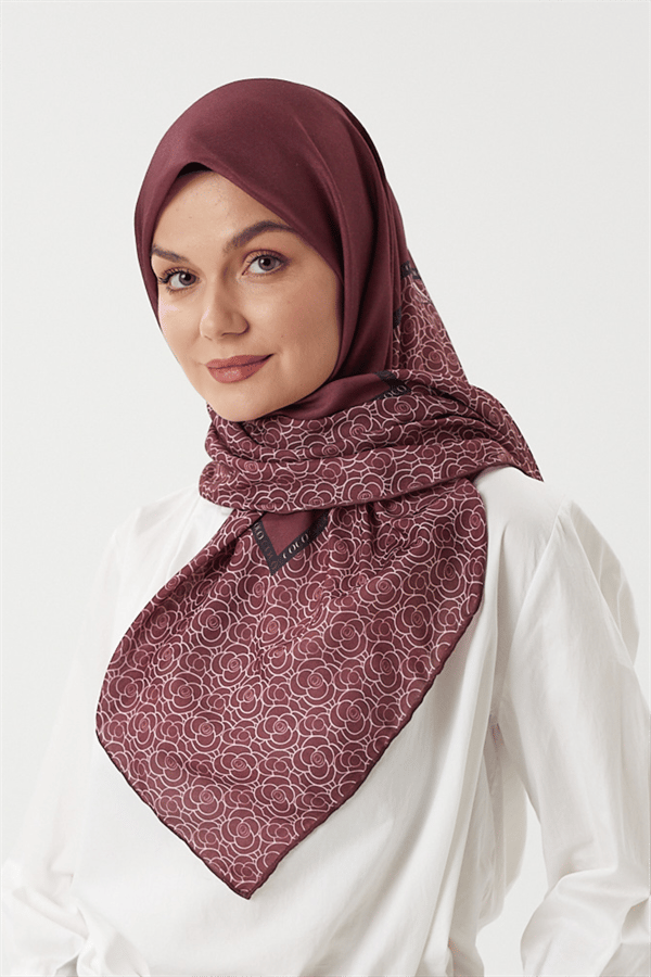 Bordo - Paris Pamuk Eşarp