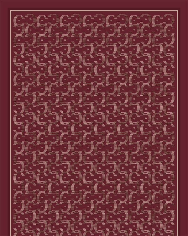 Bordo Select Vual İpek Şal - görsel 6