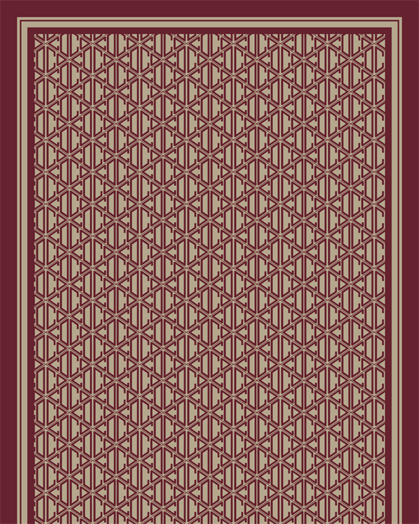 Bordo Signature Vual İpek Şal - görsel 4