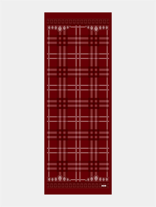 Busenur'un Bordo Tartan Desen Şal Tercihi - görsel 6