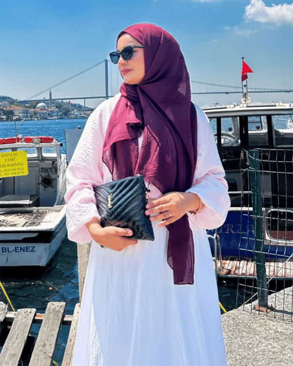 Mürdüm Terra Müslin Şal