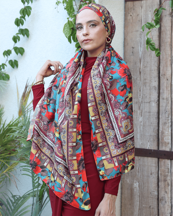 Bozkır Güneşi Silk Nomads Vual İpek Şal - görsel 3