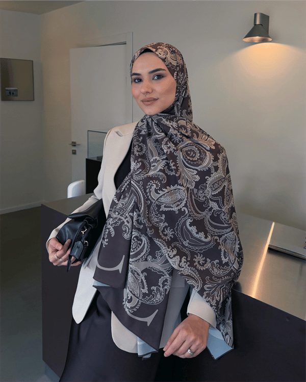 Eslem'in Acı Kahve Deva Desen Pamuk Vual Şal Tercihi