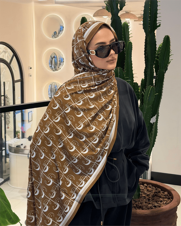 Camel Royal Vual İpek Şal