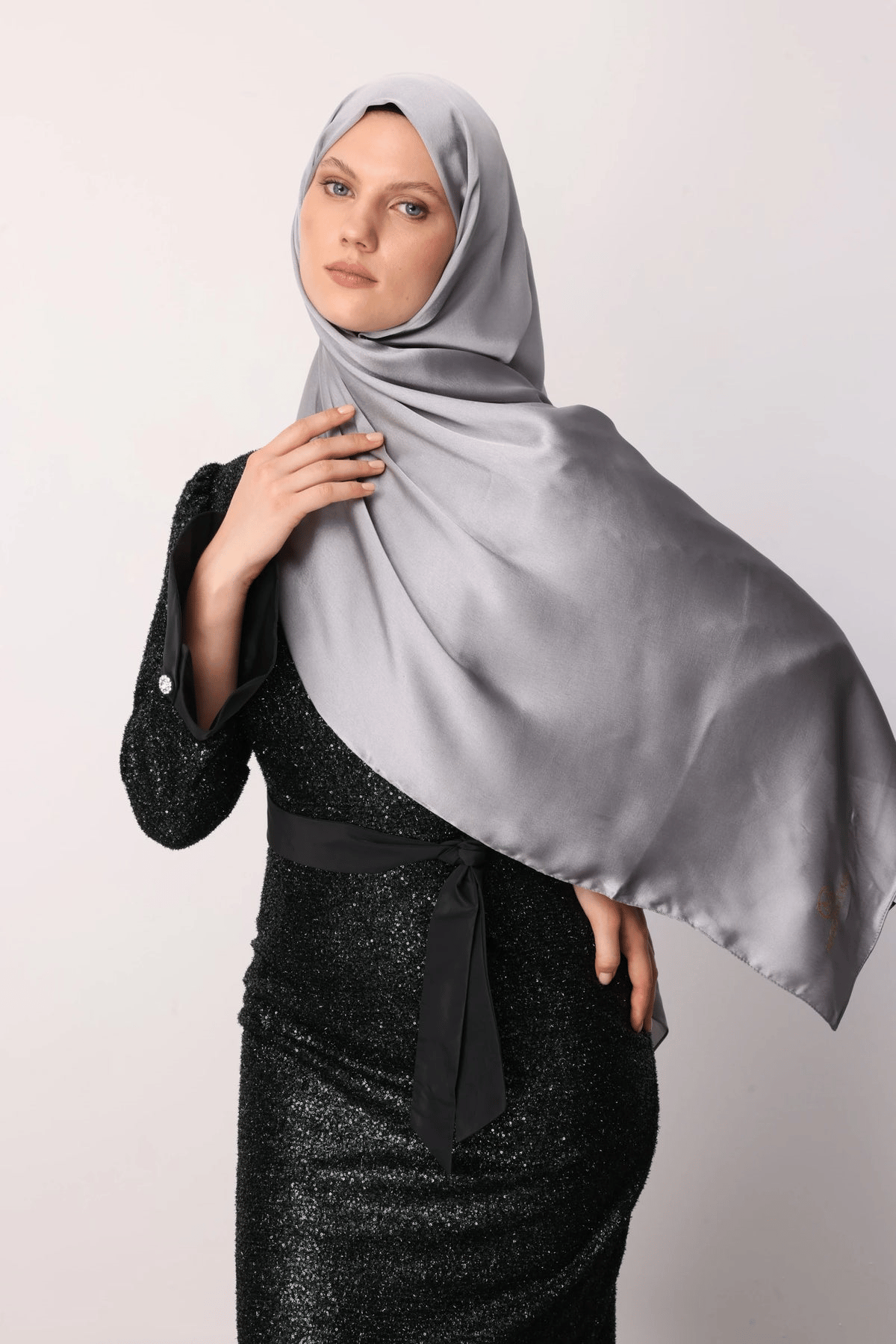 Gri Diamond Aura Şal - görsel 3