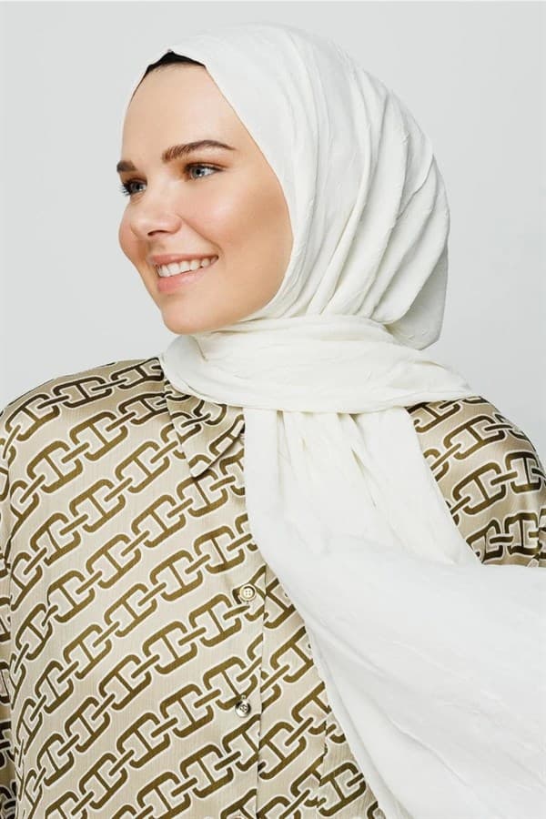 Ekru Bambu Şal
