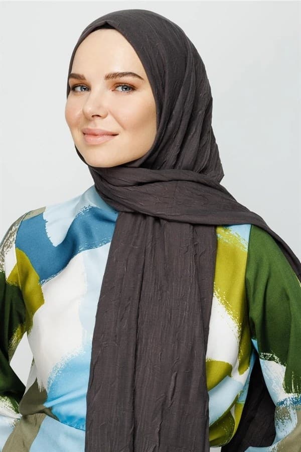 Koyu Füme Bambu Şal