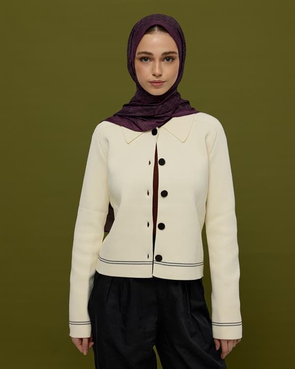 Gece & Mürdüm Bala Hatun Desen Şal - 76 - görsel 3