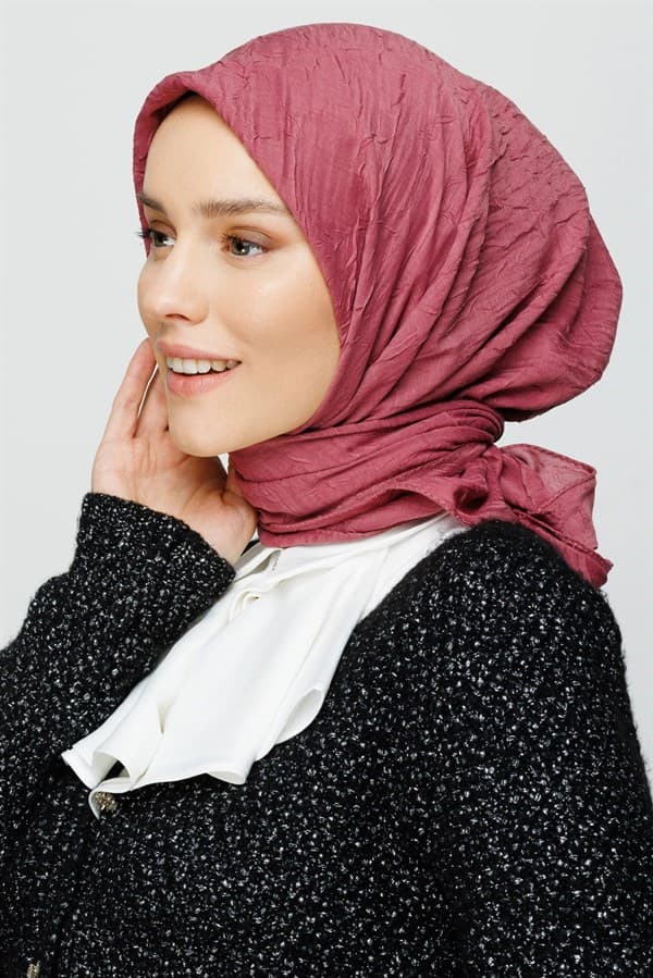 Gül Kurusu Bambu Eşarp