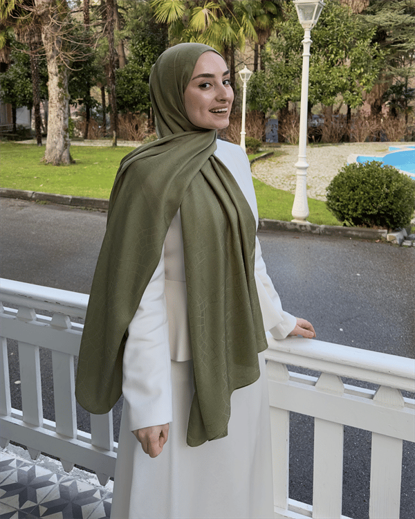 Haki Döngü Desen Jakar Şal