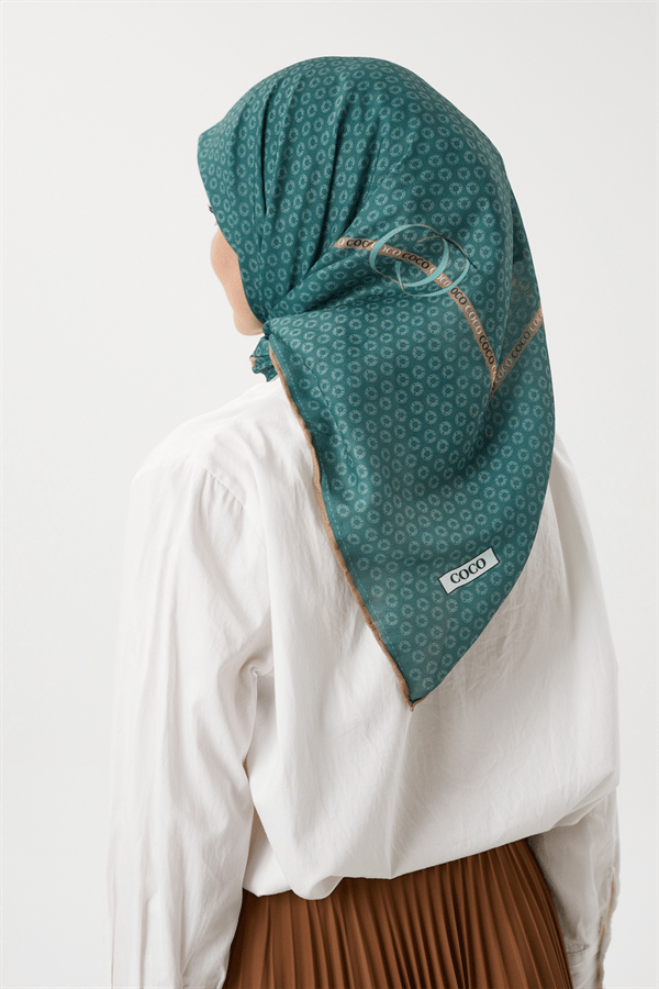 Haki - Morocco Pamuk Eşarp - görsel 3