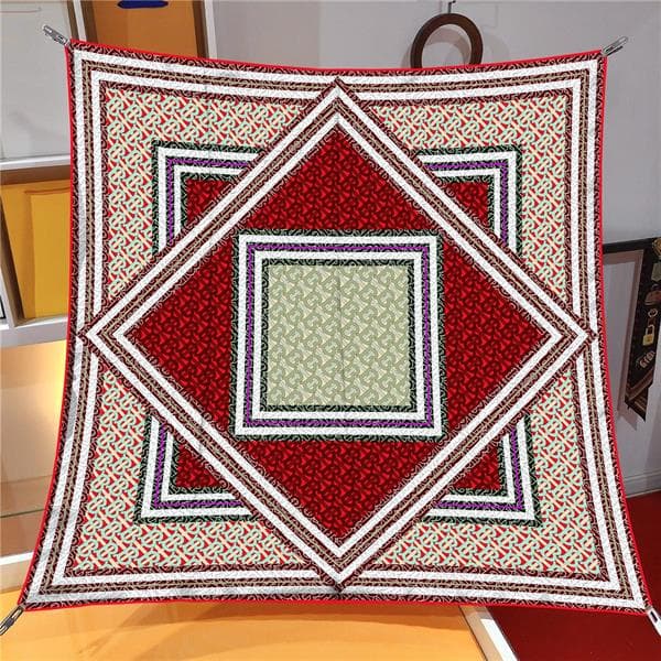 İthal Bordo B 2 Desen Twill İpek Eşarp