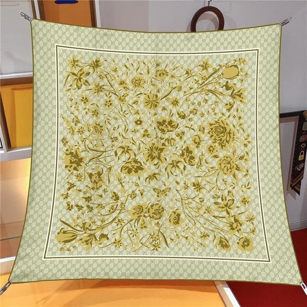 İthal Ceviz G Line Desen Twill İpek Eşarp