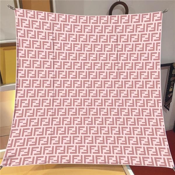 İthal Şeker Pembe F Desen Twill İpek Eşarp