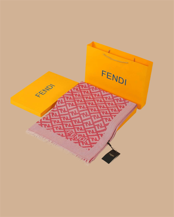 İthal Şeker Pembe F Desen Yün İpek Şal