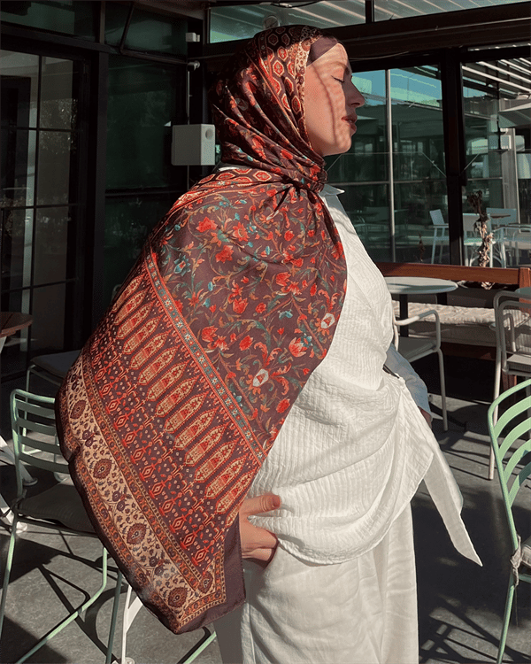 Kadim İzler Silk Nomads Vual İpek Şal