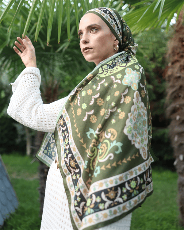 Kervan Yolu Silk Nomads Vual İpek Şal - görsel 3