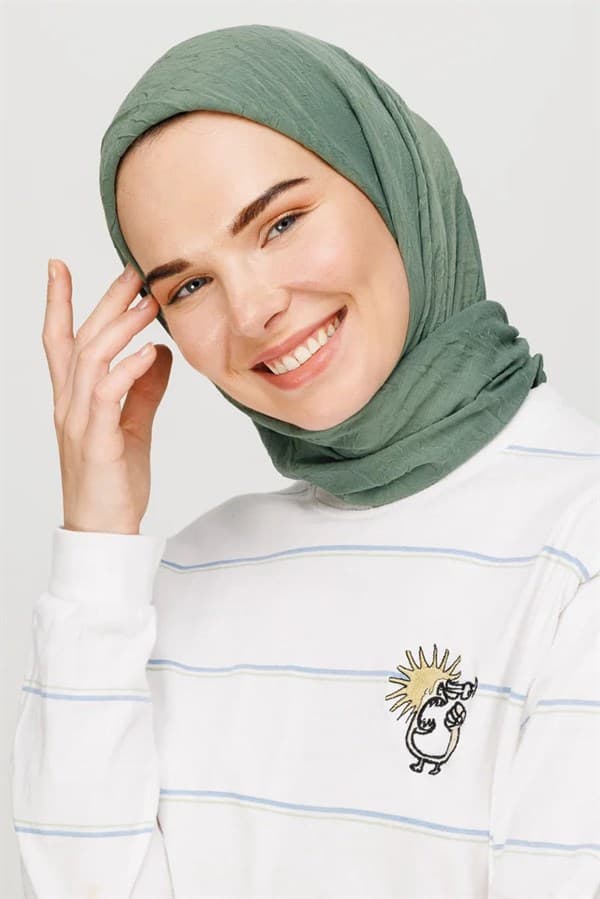 Küf Yeşili Bambu Şal
