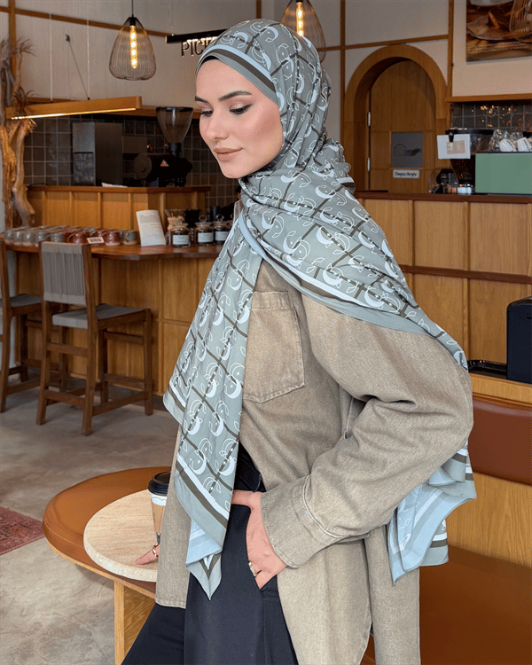 Küf Yeşili Royal Vual İpek Şal