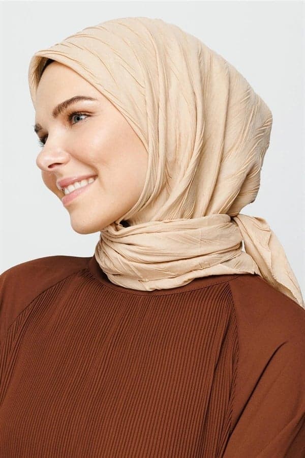 Kum Beji Piliseli Bambu Eşarp