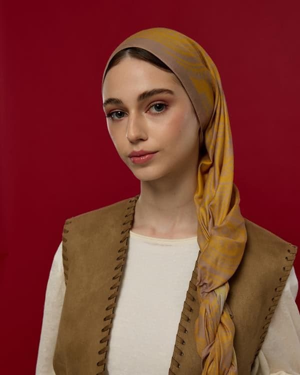 Kumral Toprak & Bal Revanı Sultani Desen Şal - 47
