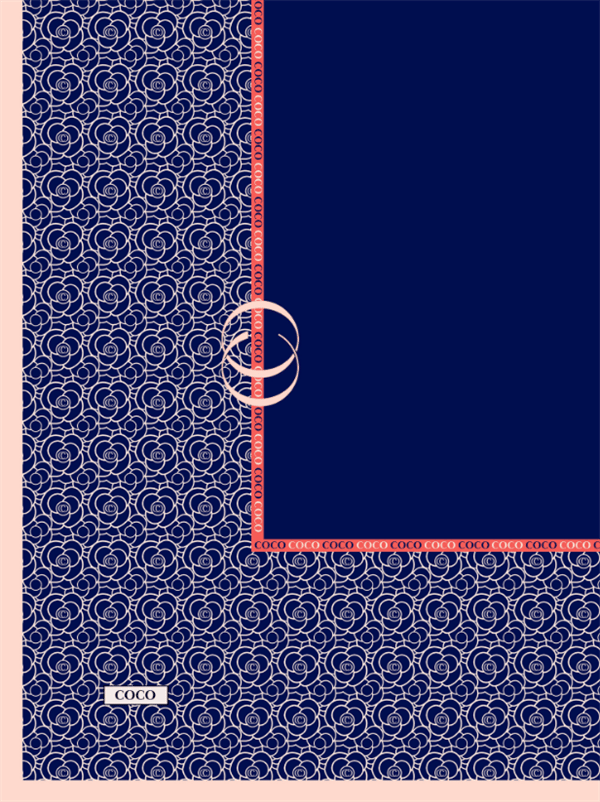 Lacivert - Paris Pamuk Eşarp - görsel 5