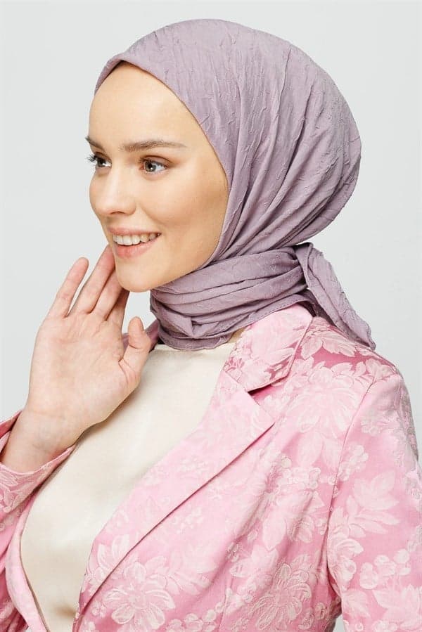 Lavanta Gri Bambu Eşarp