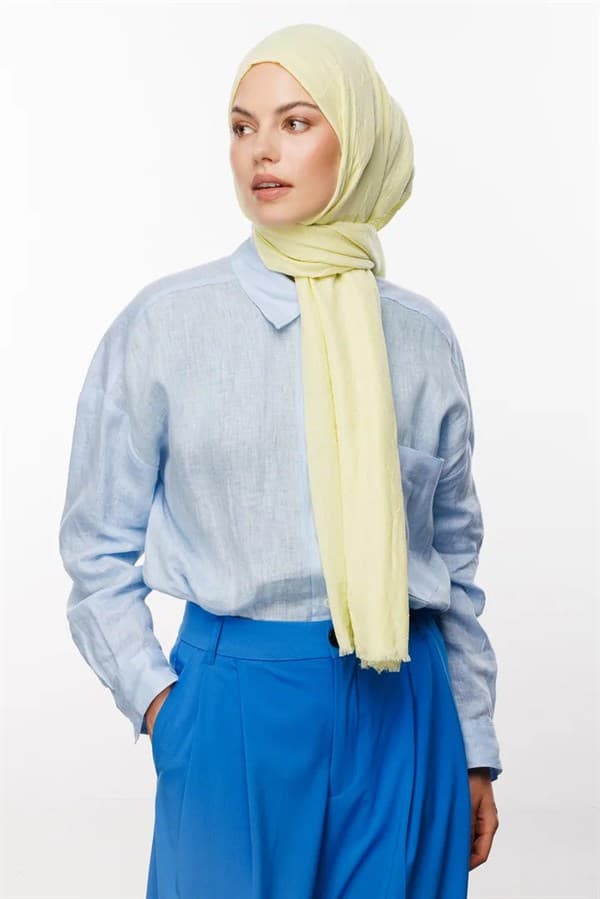 Limon Bambu Şal - görsel 3
