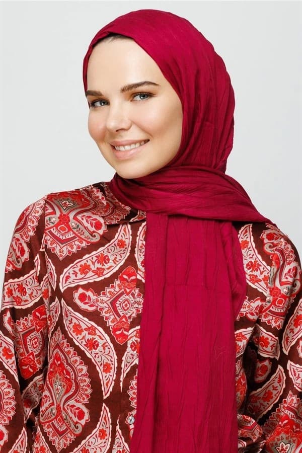 Magenta Bambu Şal