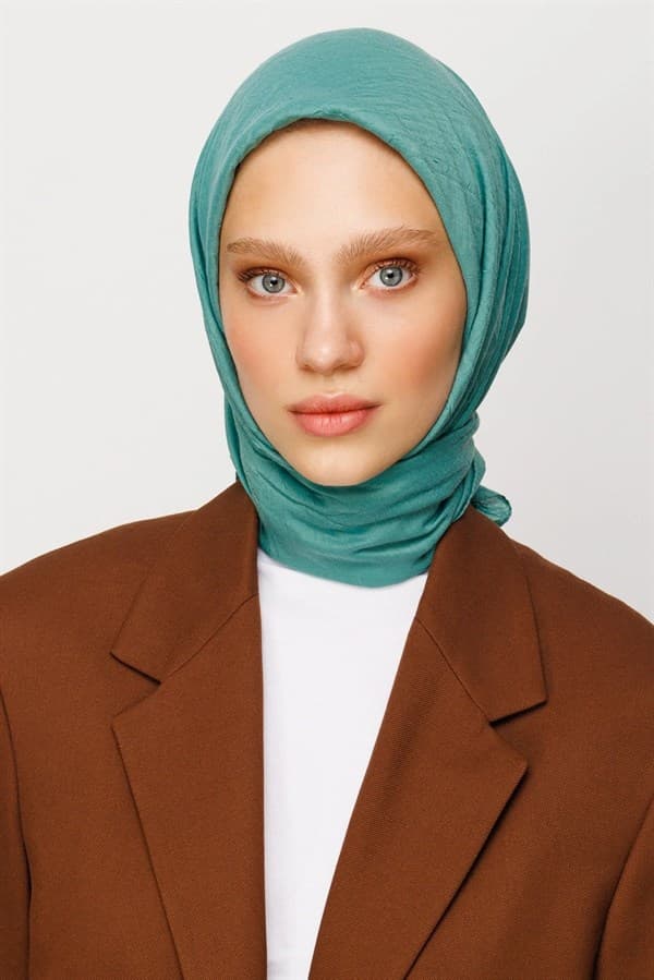 Mint Yeşili Bambu Eşarp