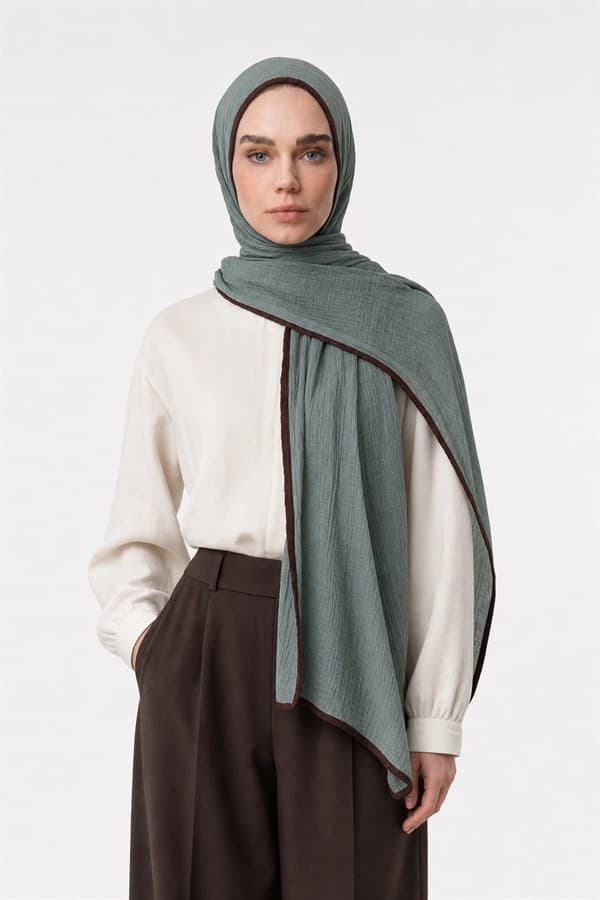 Mint Yeşili Müslin Şal