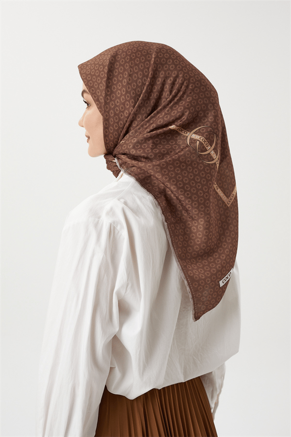 Mocha - Morocco Pamuk Eşarp - görsel 3