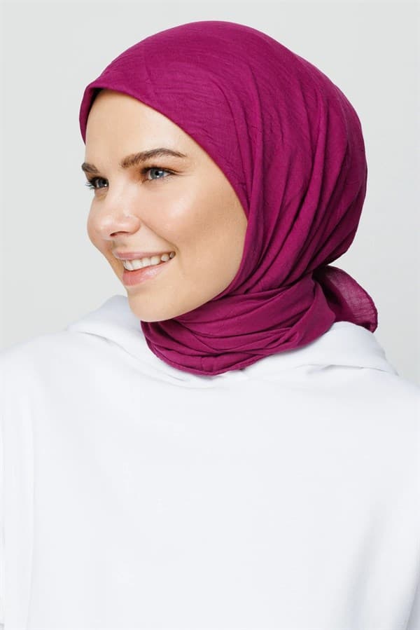 Mürdüm Bambu Eşarp - görsel 3