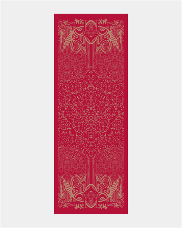 Nar Çiçeği & Kum Beji Harem Rüyası Desen Şal - 07
