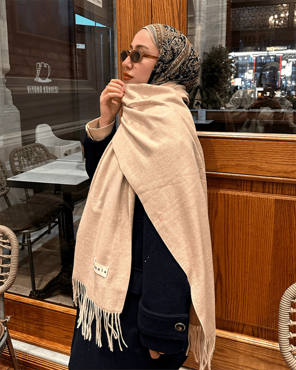 Nude İthal Kaşmir Atkı