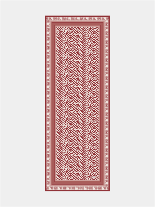 Pastel Pembe Zebra Desen İpeksi Şal - görsel 3