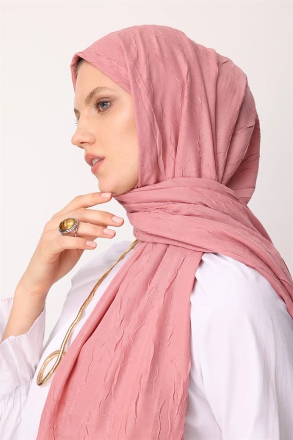 Pembe Bambu Şal - görsel 3