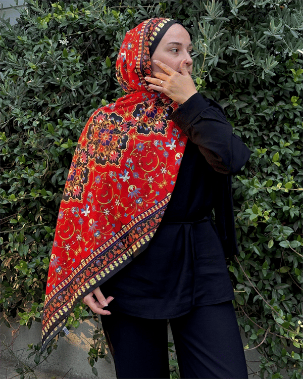 Rüzgarın Sesi Silk Nomads Vual İpek Şal - görsel 3