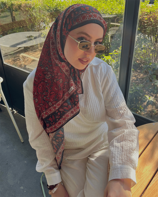 Sahra Gecesi Silk Nomads Vual İpek Şal - görsel 3