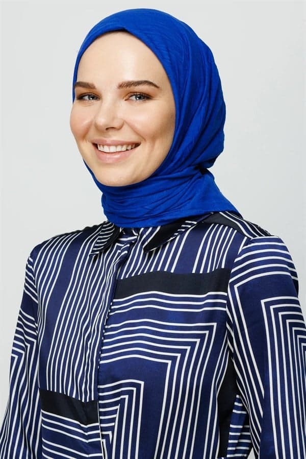 Saks Mavi Bambu Eşarp