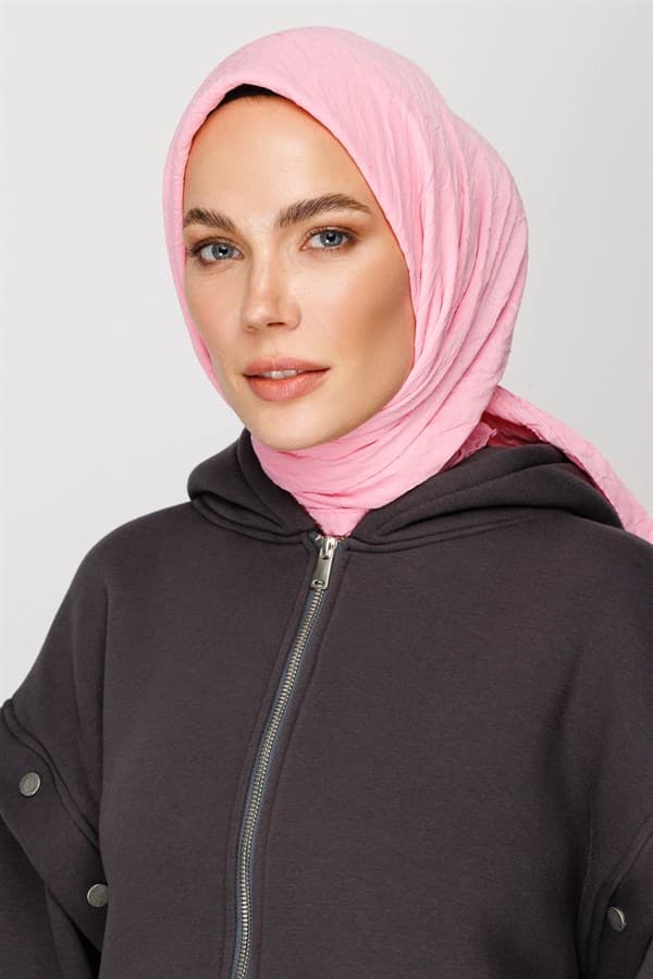 Şeker Pembe Bambu Eşarp
